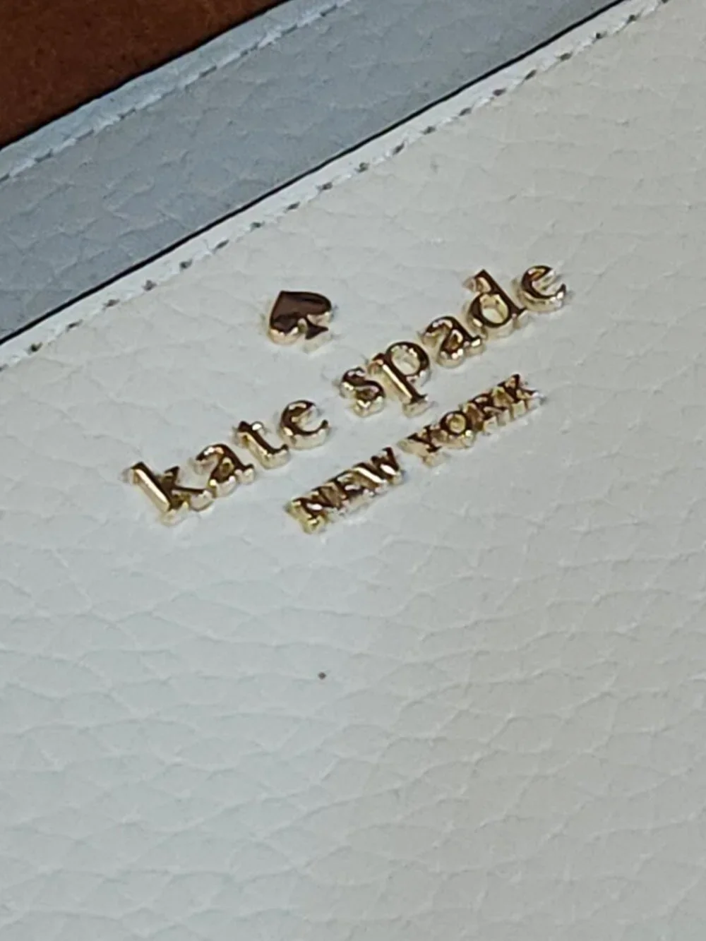 Kate Spade Lena Medium Pebbled Leather Colorblock Bifold Wallet Quiet Luxury NEW